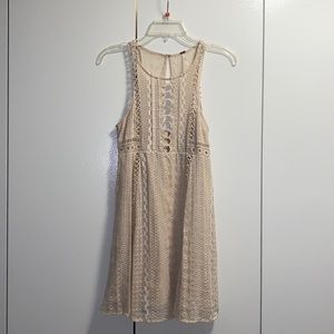 Size 2 Free People A-line Boho Mini Dress